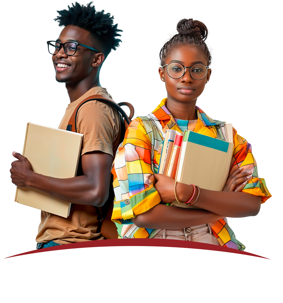 Smiling students supported by AGEL